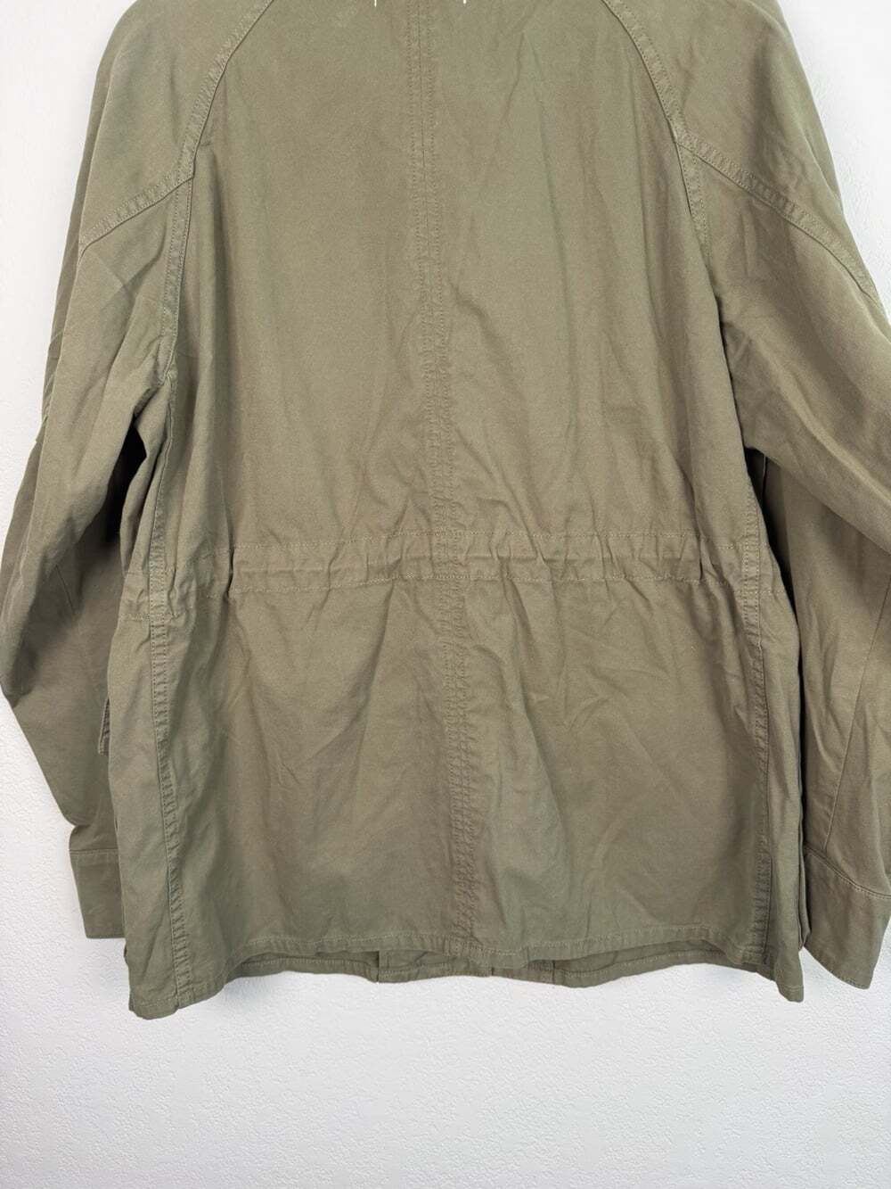 Rag And Bone Mazie Cotton-gabardine Jacket Size Large Olive Green Utility Coat - Picture 13 of 16